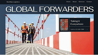  website templates - Freight Forwarding Service (Corporate)